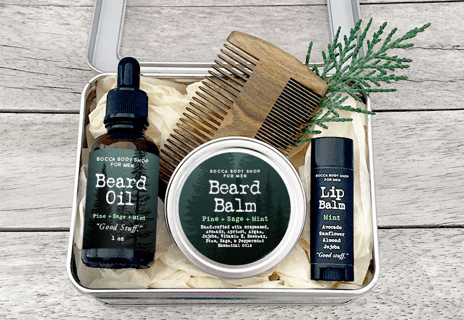 Manly Beard balm kit. 